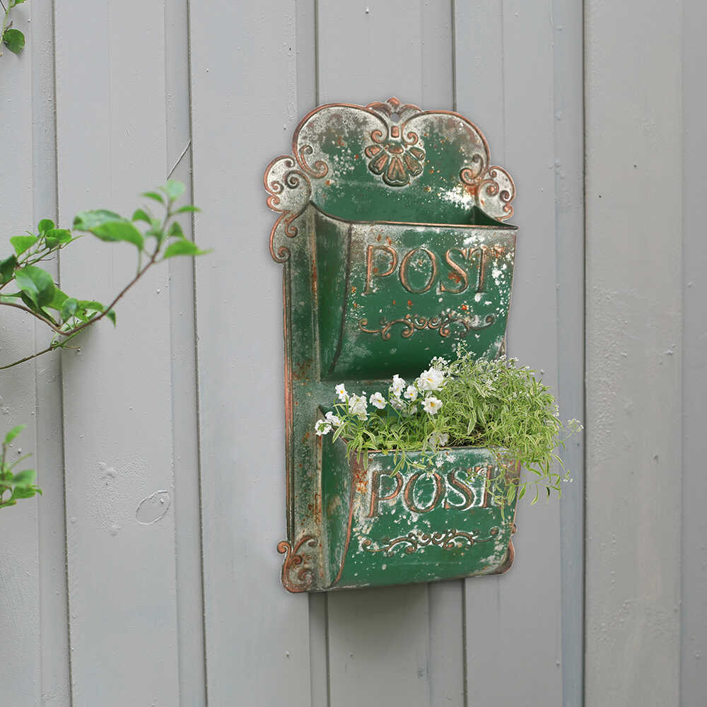 Gardening Tools Vintage - Cesto da Parete Rustico in Ferro
