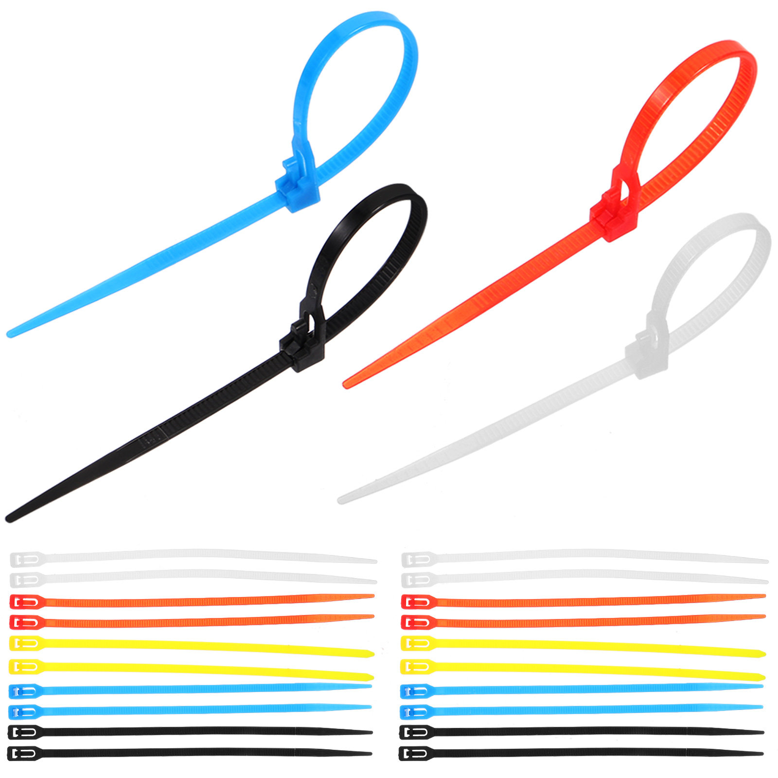 Garden Wire Twist Tie - 500 Fascette Autobloccanti in Nylon Resistente