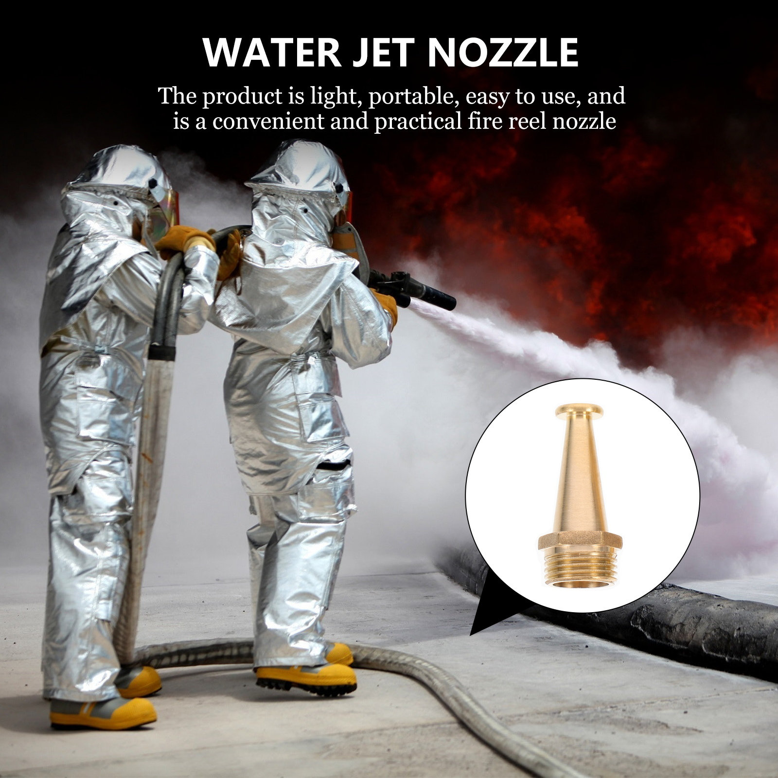 Garden Hose Nozzle - 4 Pezzi Connettore Esterno in Rame