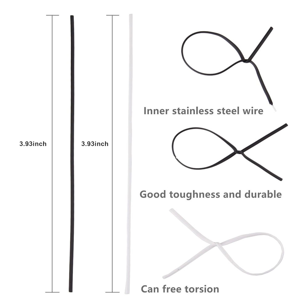 100 pz BK WH Oblato Filo di Fe - Garden Wire Twist Tie recensione e prezzo