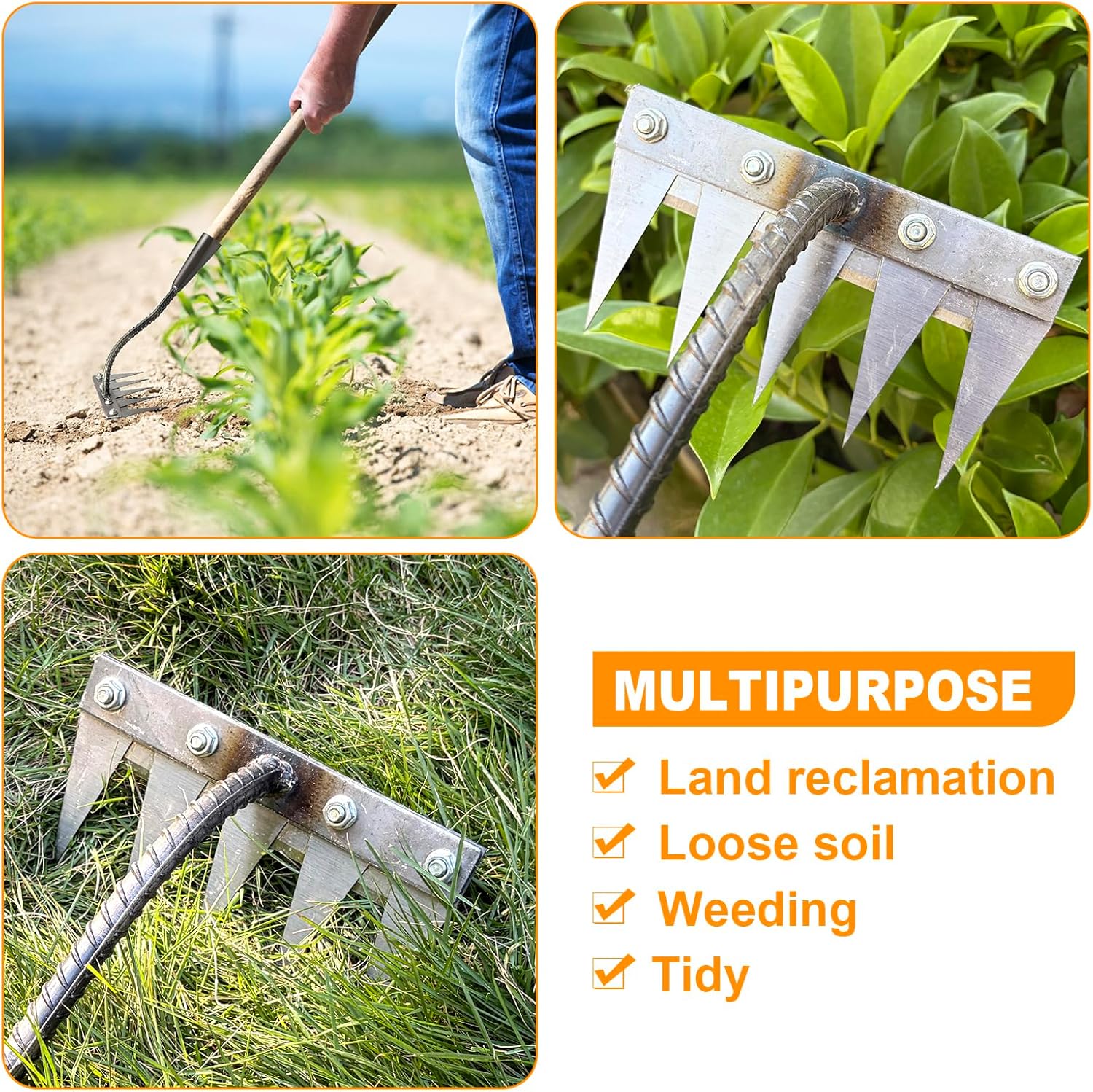 5/6/7/8 denti ferro giardinagg - Gardening Tools For Weeds recensione e prezzo