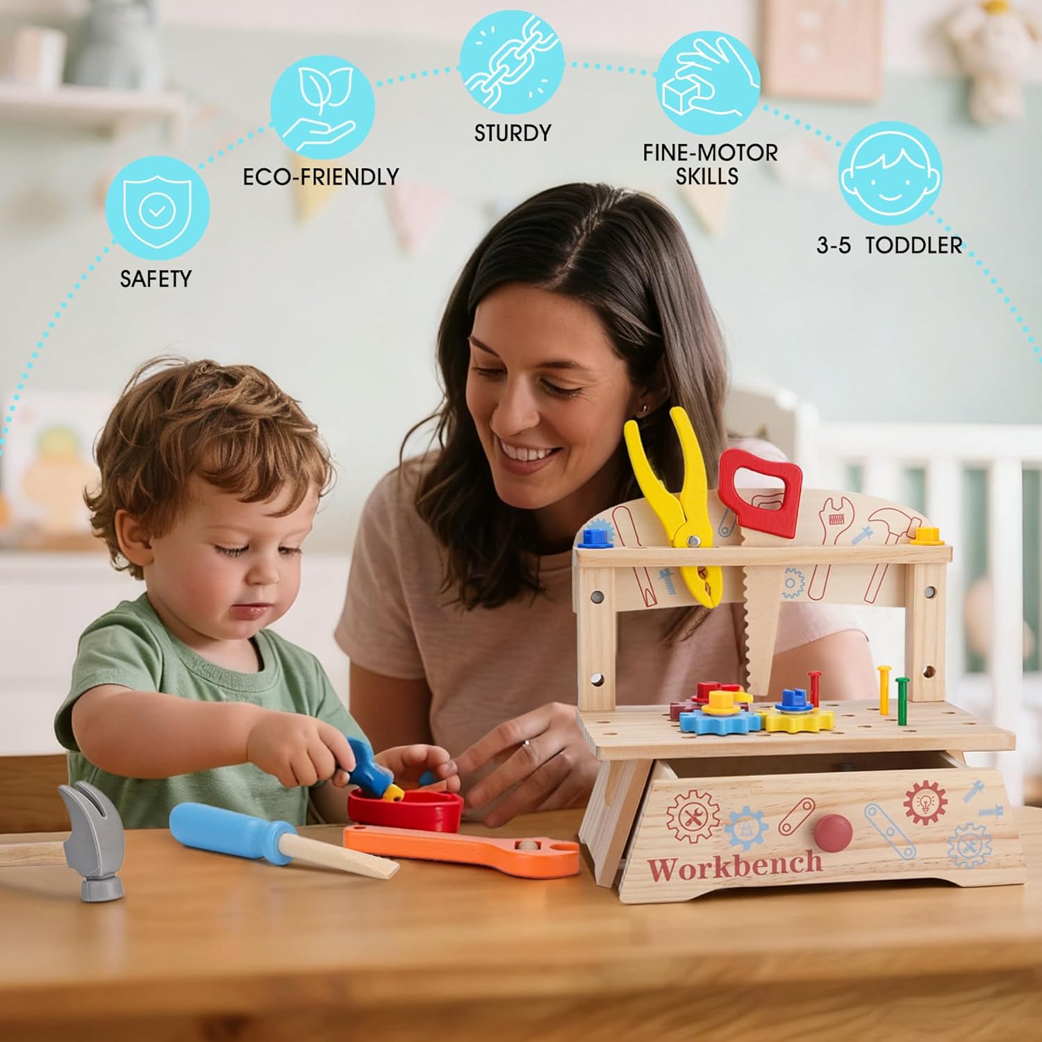 Panca per attrezzi in legno pe - Gardening Tools Toddler recensione e prezzo