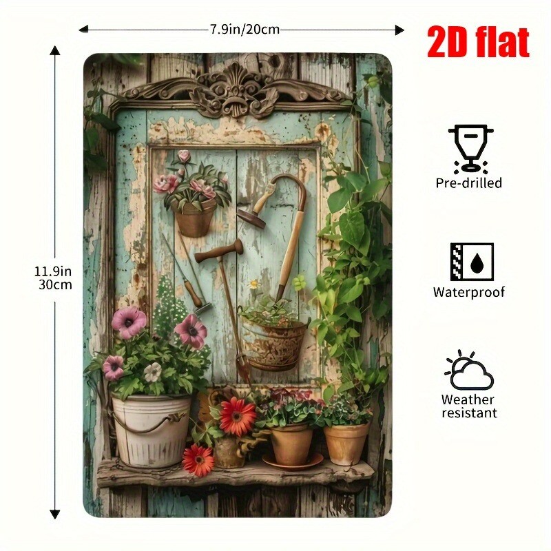 Insegna in Metallo Vintage con - Gardening Tools Vintage recensione e prezzo