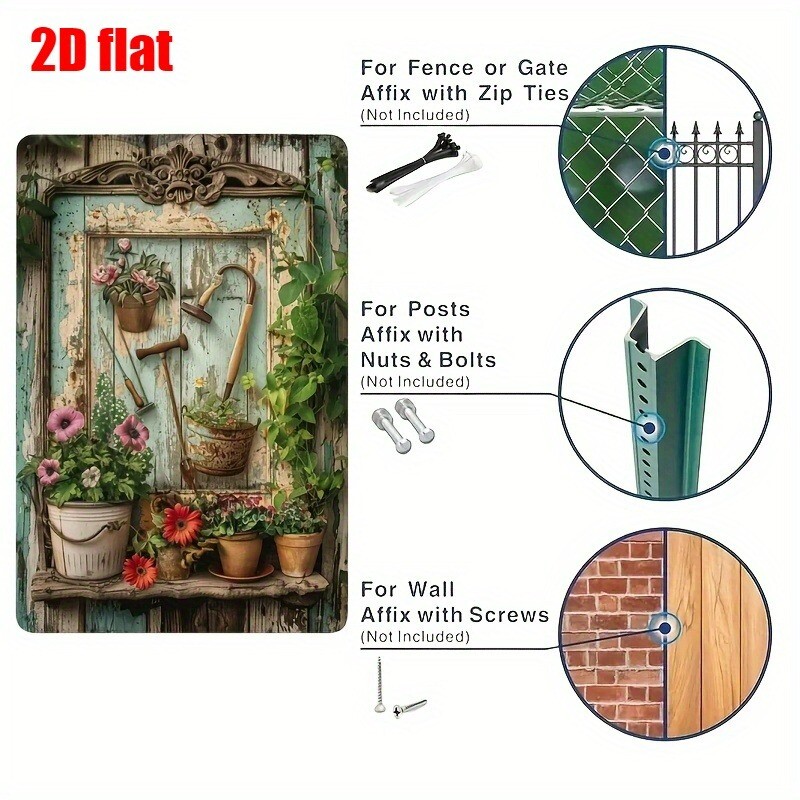 Insegna in Metallo Vintage con - Gardening Tools Vintage recensione e prezzo