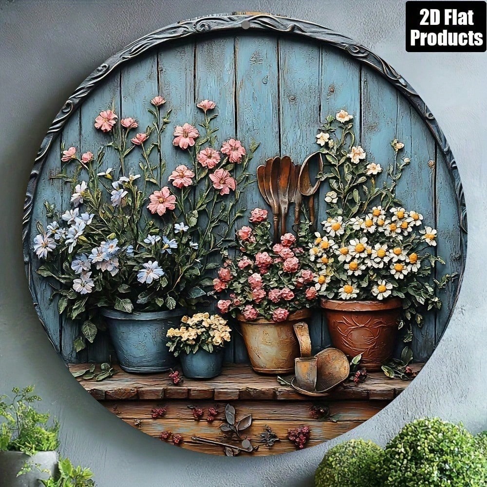 Decorazione da Parete Rotonda  - Gardening Tools Vintage recensione e prezzo