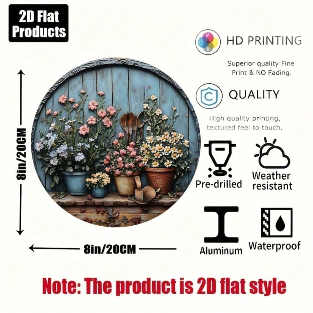 Decorazione da Parete Rotonda  - Gardening Tools Vintage recensione e prezzo